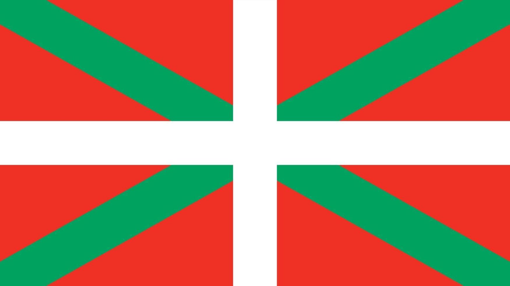 baskenland officieel vlag vector