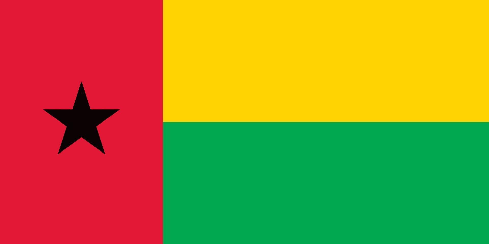 guinea bissau officieel vlag vector