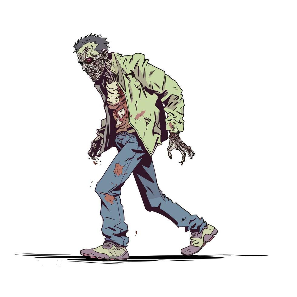 zombie wandelaar vector