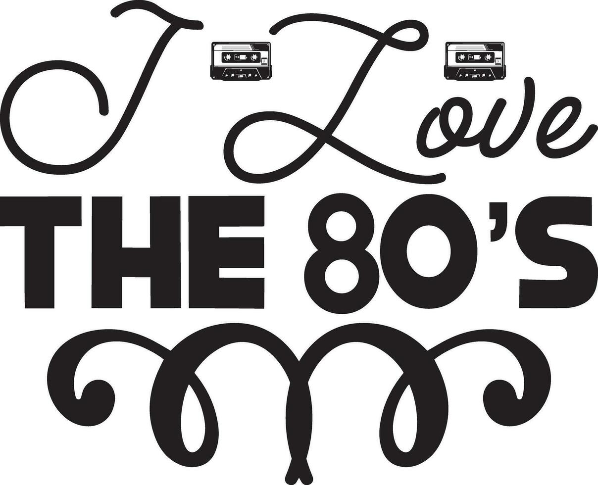 80s 90s t-shirt ontwerp vector