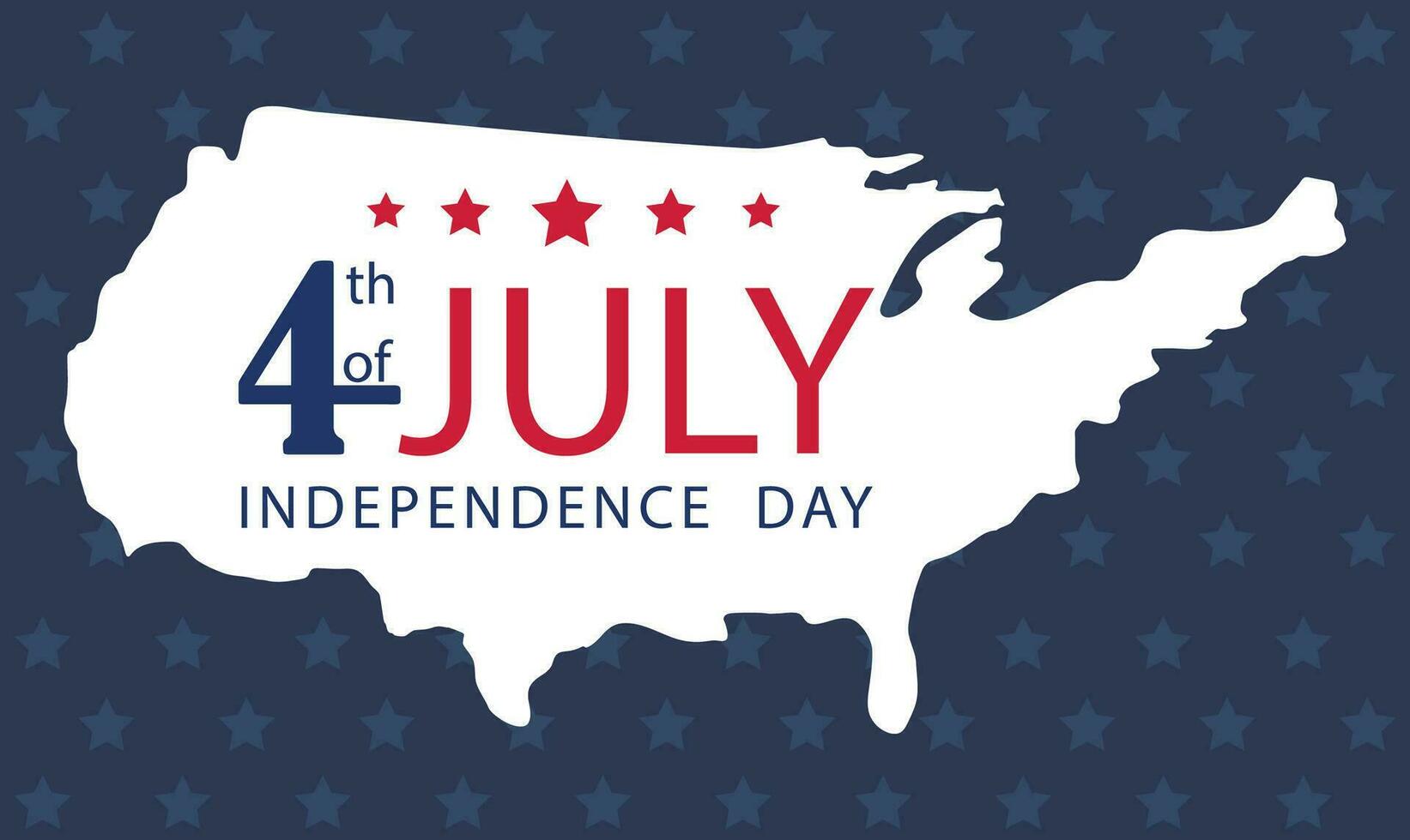 4e van juli.blij onafhankelijkheid dag Verenigde Staten van Amerika. bruikbaar voor groet kaarten, banier, achtergrond. vector