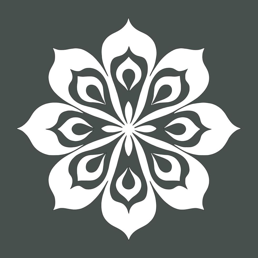 bloem logo vector gemakkelijk abstract vlak mandala tatoeëren fabriek kleur bloesem bloem bloeien stencil