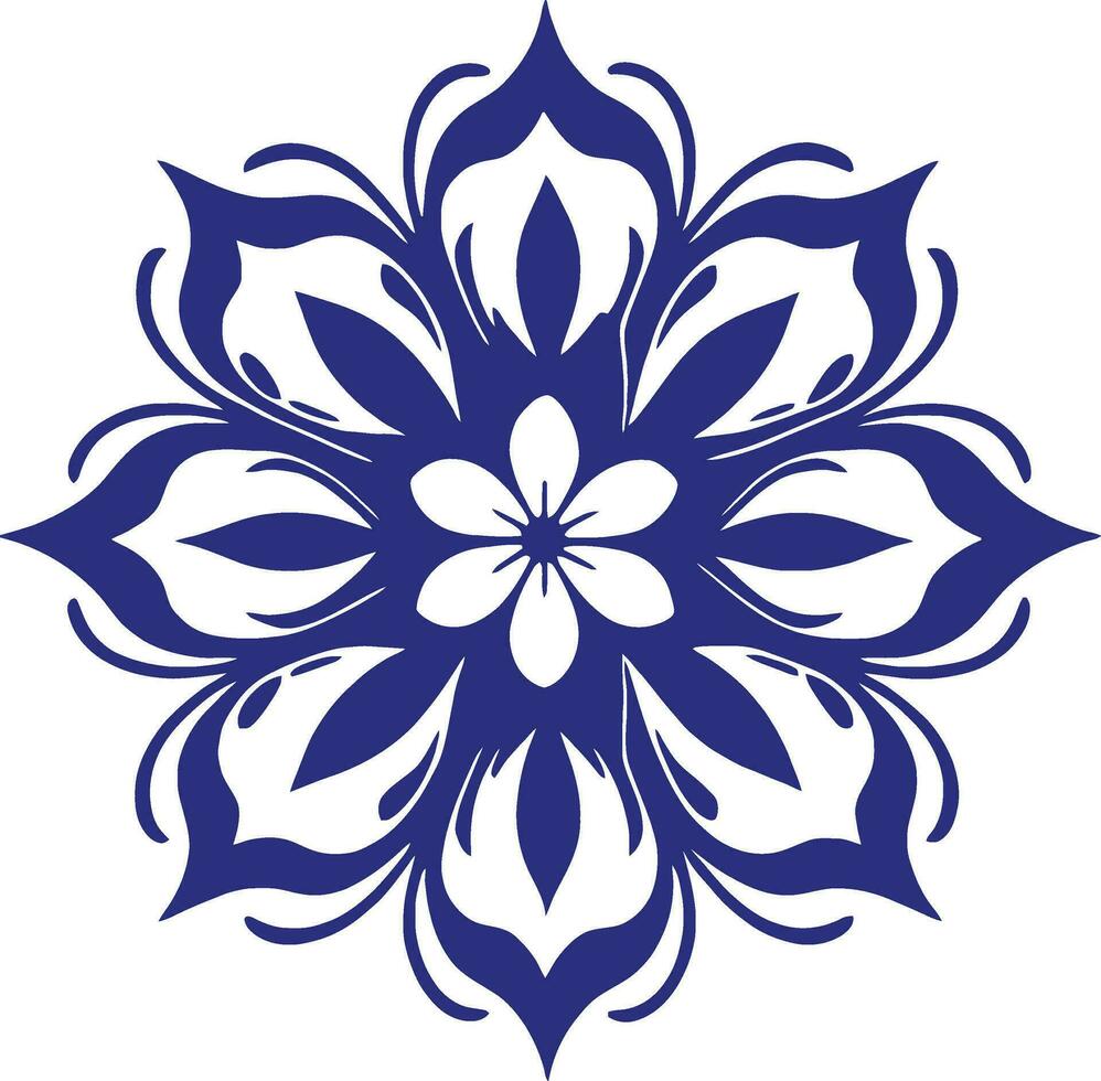 bloem logo vector gemakkelijk abstract vlak mandala tatoeëren fabriek kleur bloesem bloem bloeien stencil