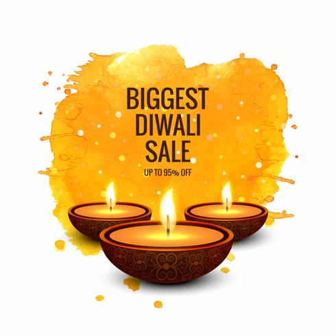 Diwali super verkoop kleurrijke banner ontwerp vector