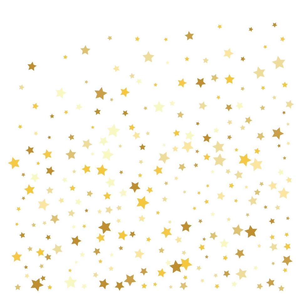 gouden sterren confetti-viering vector