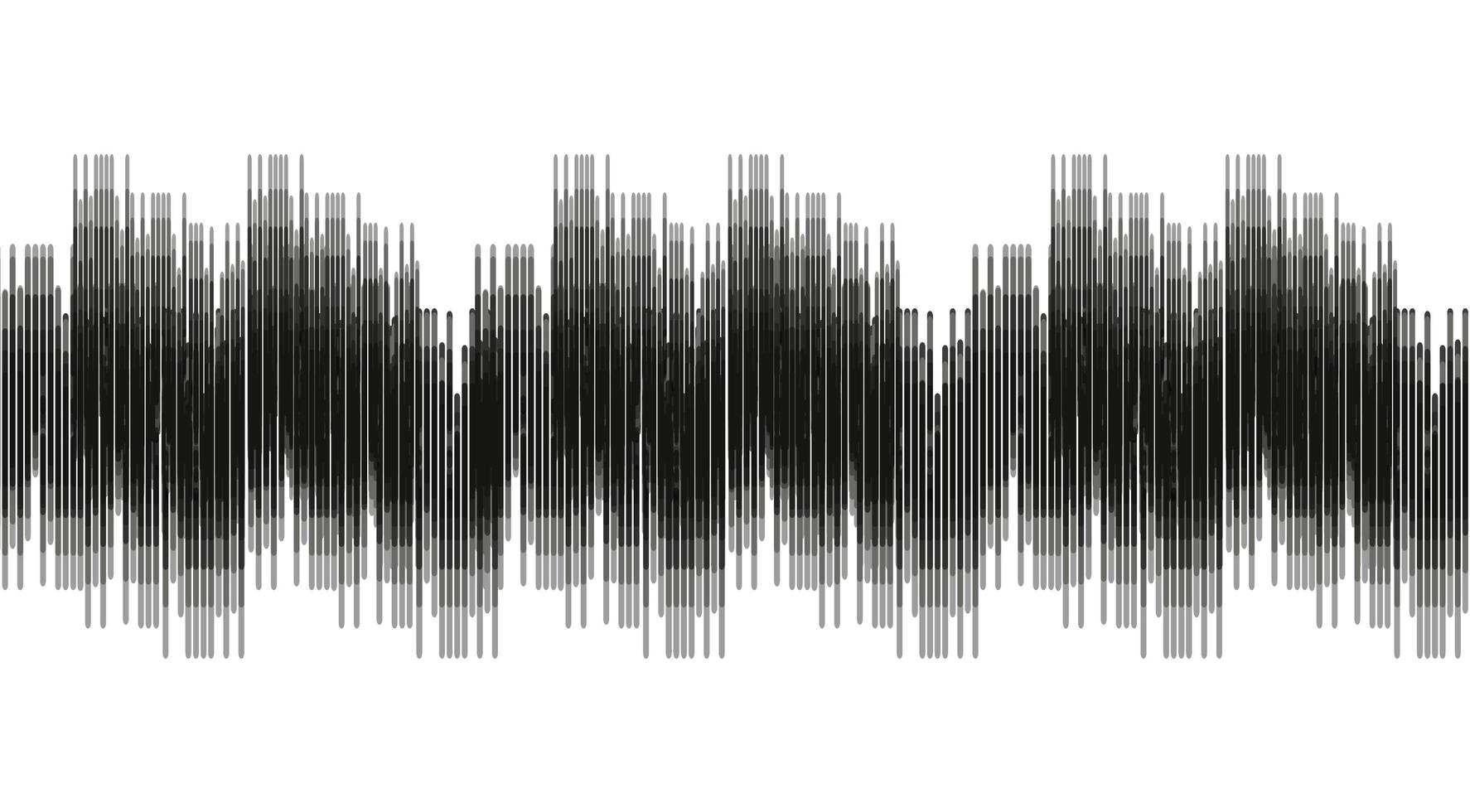 klassieke zwarte digitale geluidsgolfachtergrond vector