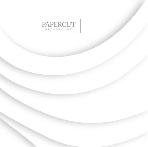 Abstracte papercut grijze golf ontwerp vector