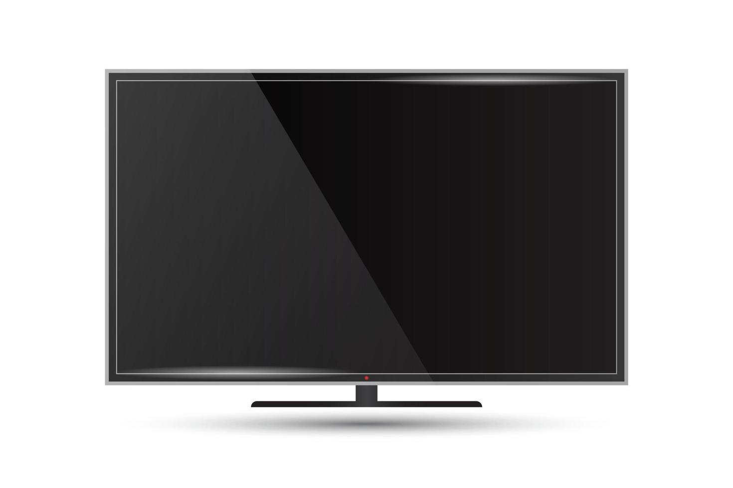 vectorillustratie van een moderne flatscreen-tv vector