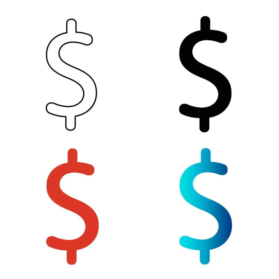 abstract contant geld silhouet illustratie vector
