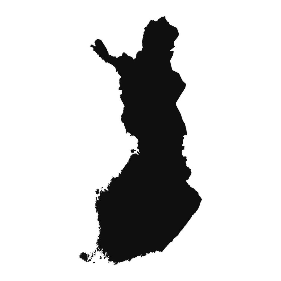 abstract silhouet Finland gemakkelijk kaart vector