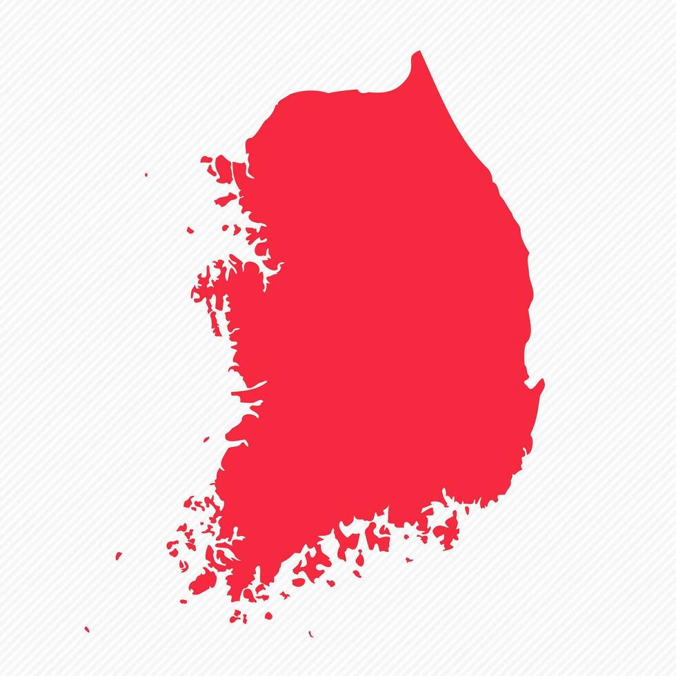 abstract zuiden Korea gemakkelijk kaart achtergrond vector