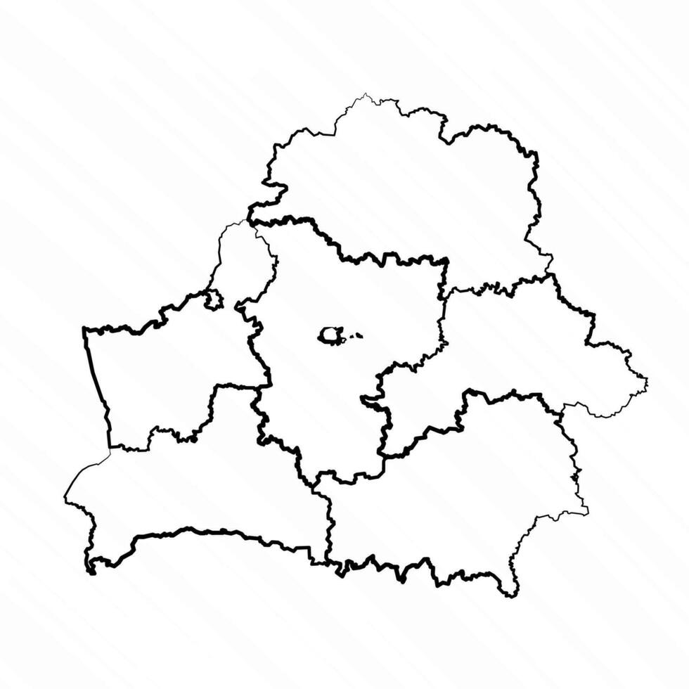 hand- getrokken Wit-Rusland kaart illustratie vector