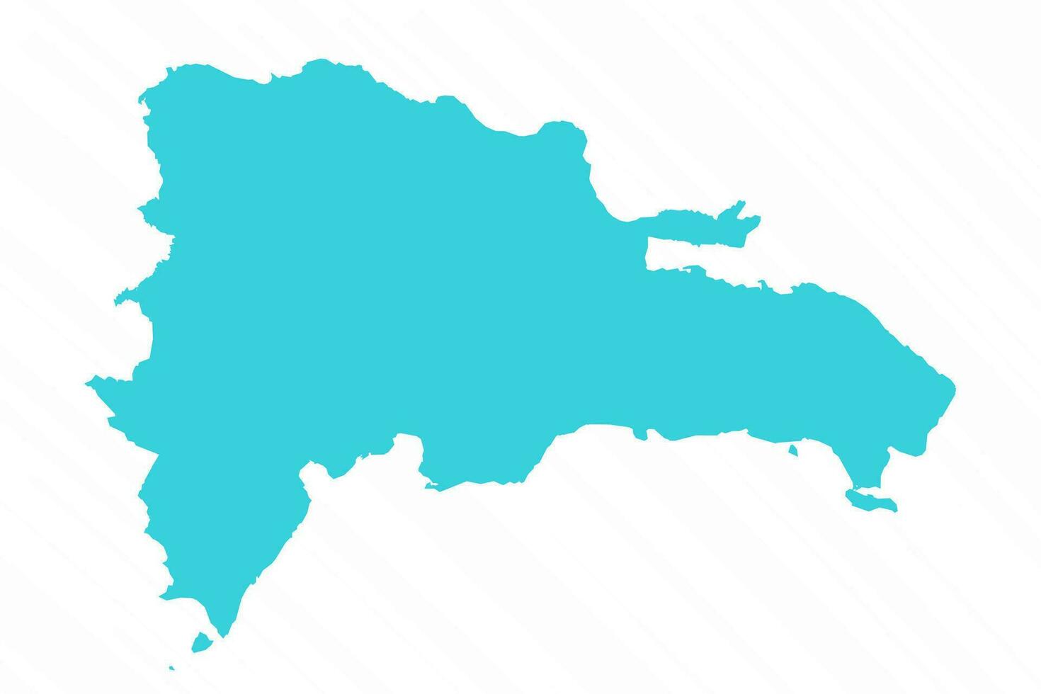 vector gemakkelijk kaart van dominicaans republiek land