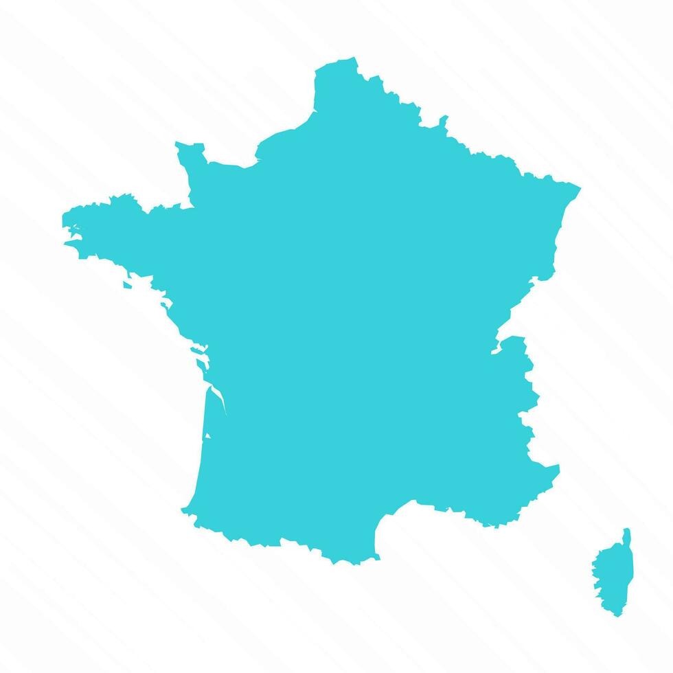 vector gemakkelijk kaart van Frankrijk land