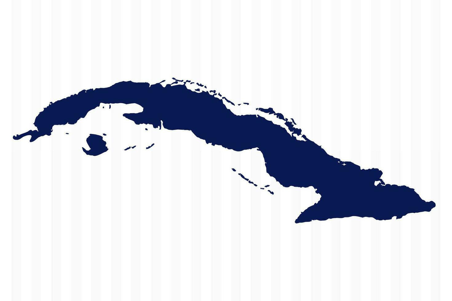 vlak gemakkelijk Cuba vector kaart