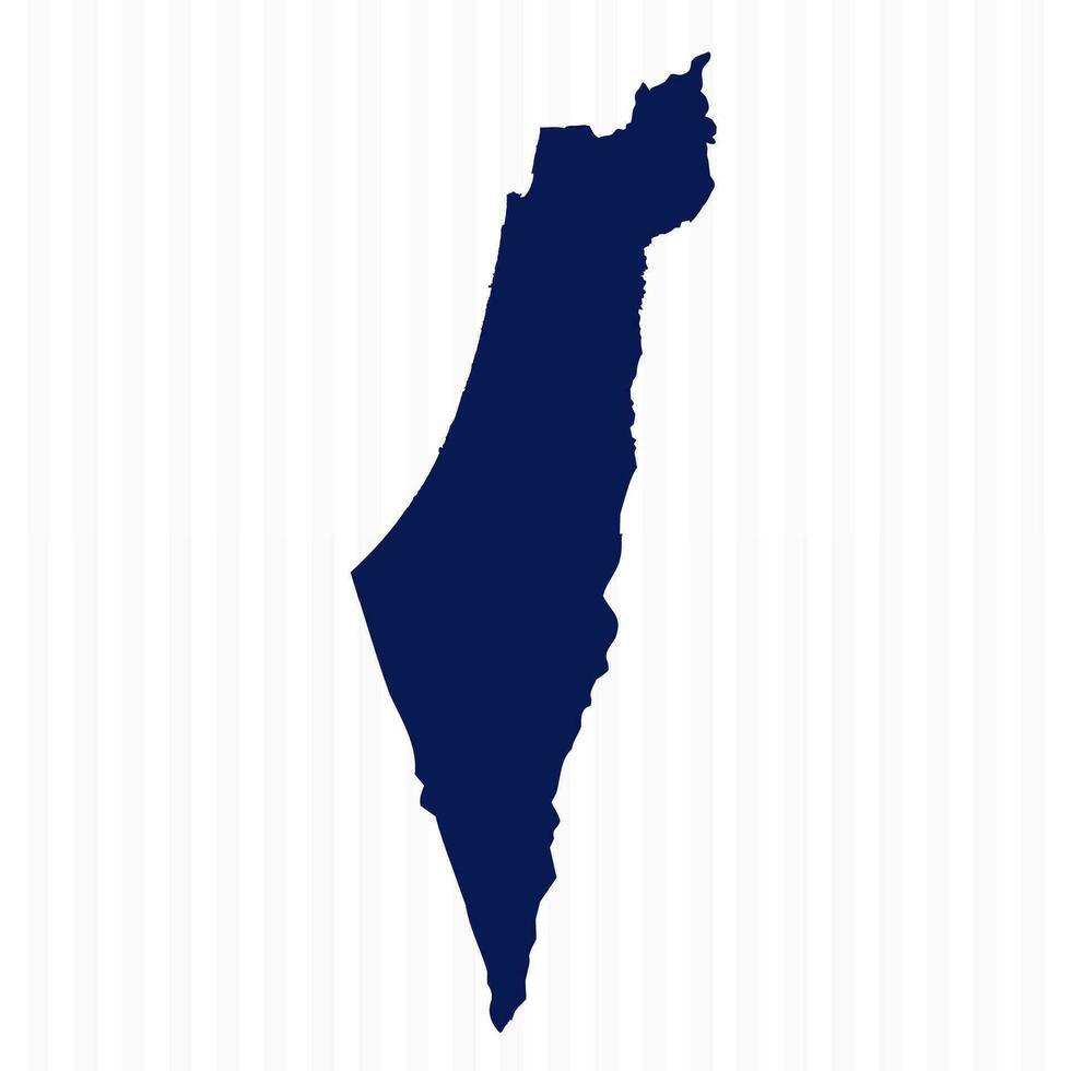 vlak gemakkelijk Israël vector kaart