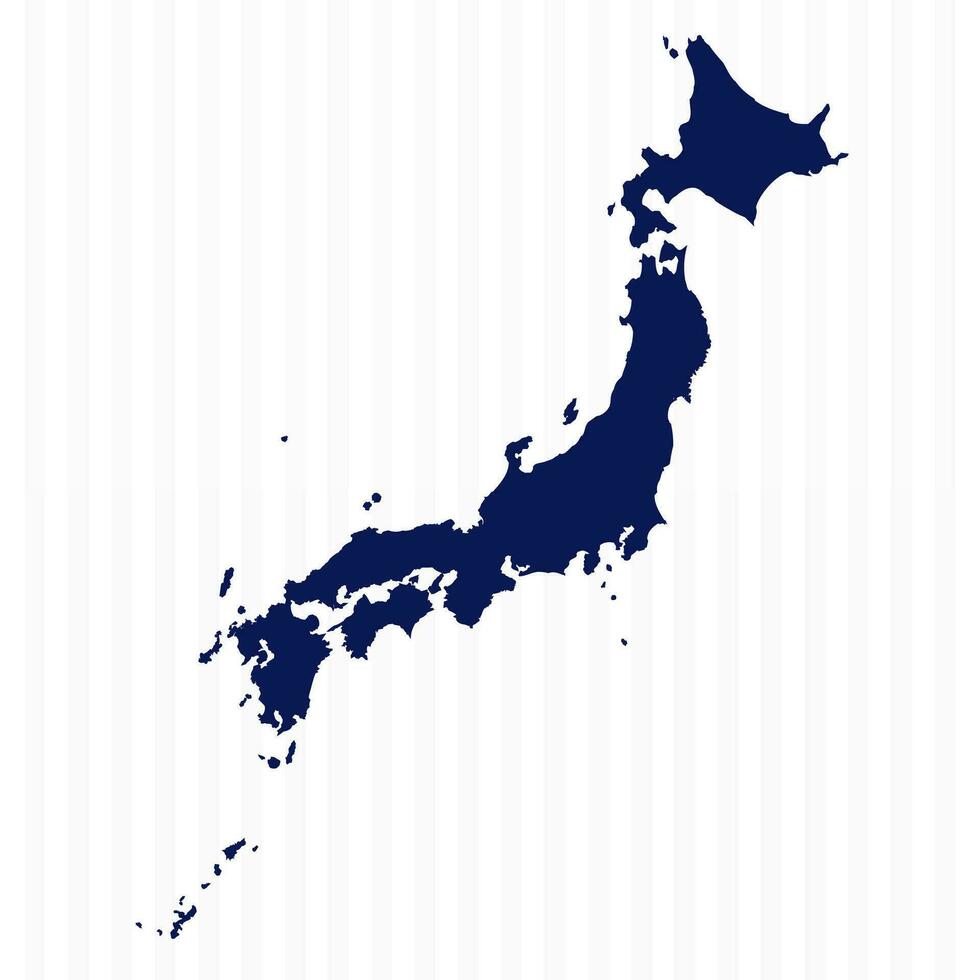 vlak gemakkelijk Japan vector kaart