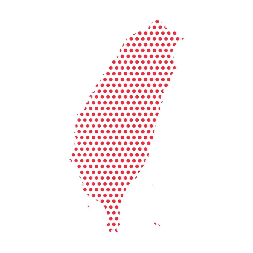 vector Taiwan stippel kaart illustratie