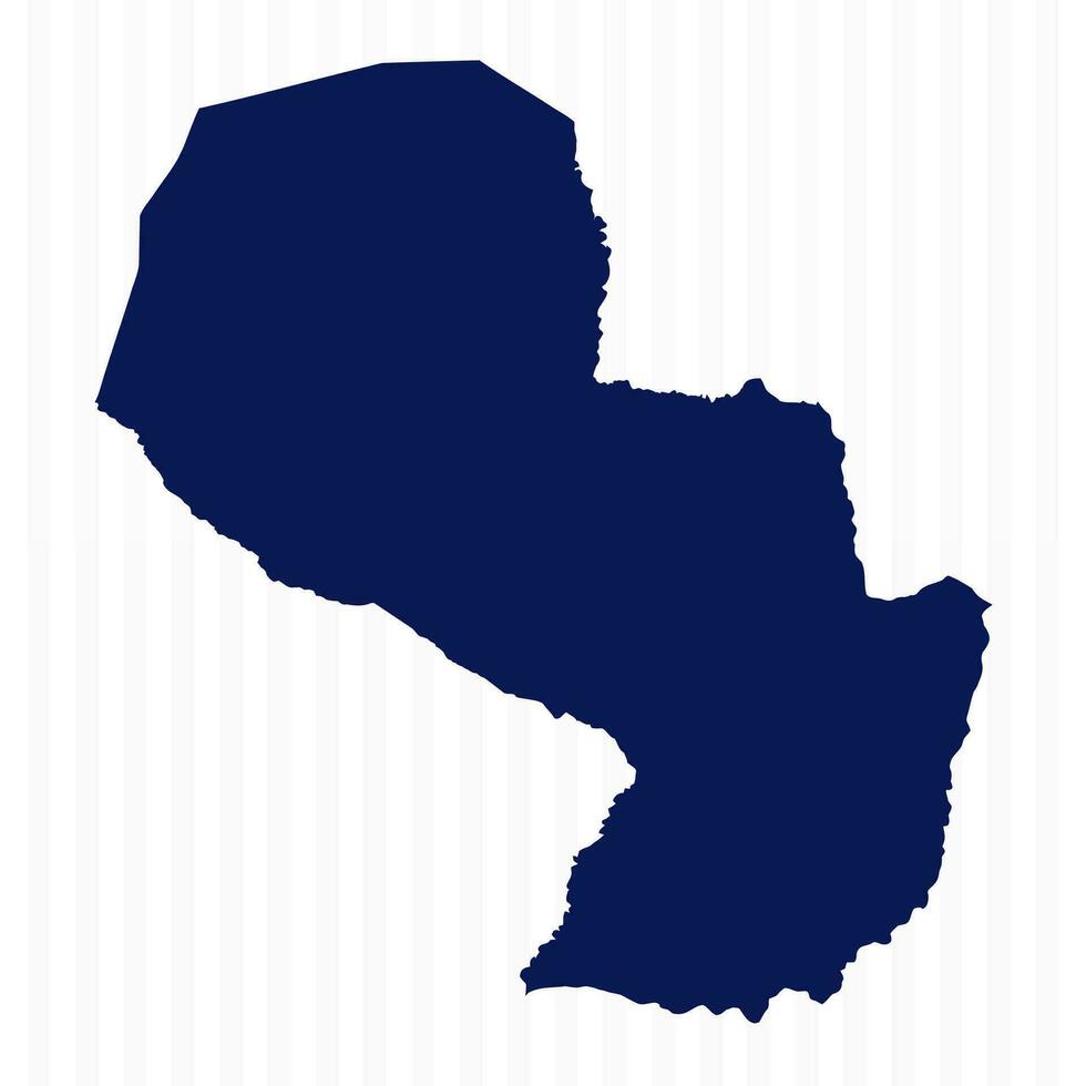 vlak gemakkelijk Paraguay vector kaart