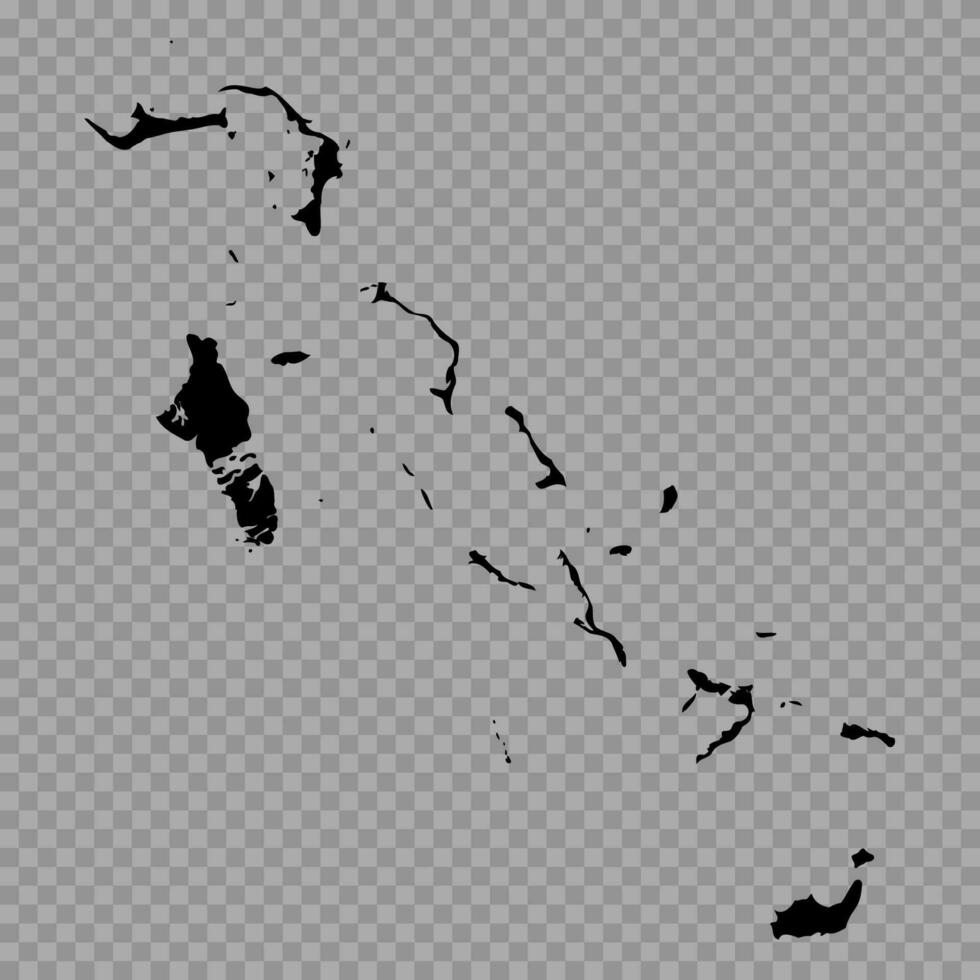transparant achtergrond Bahamas gemakkelijk kaart vector