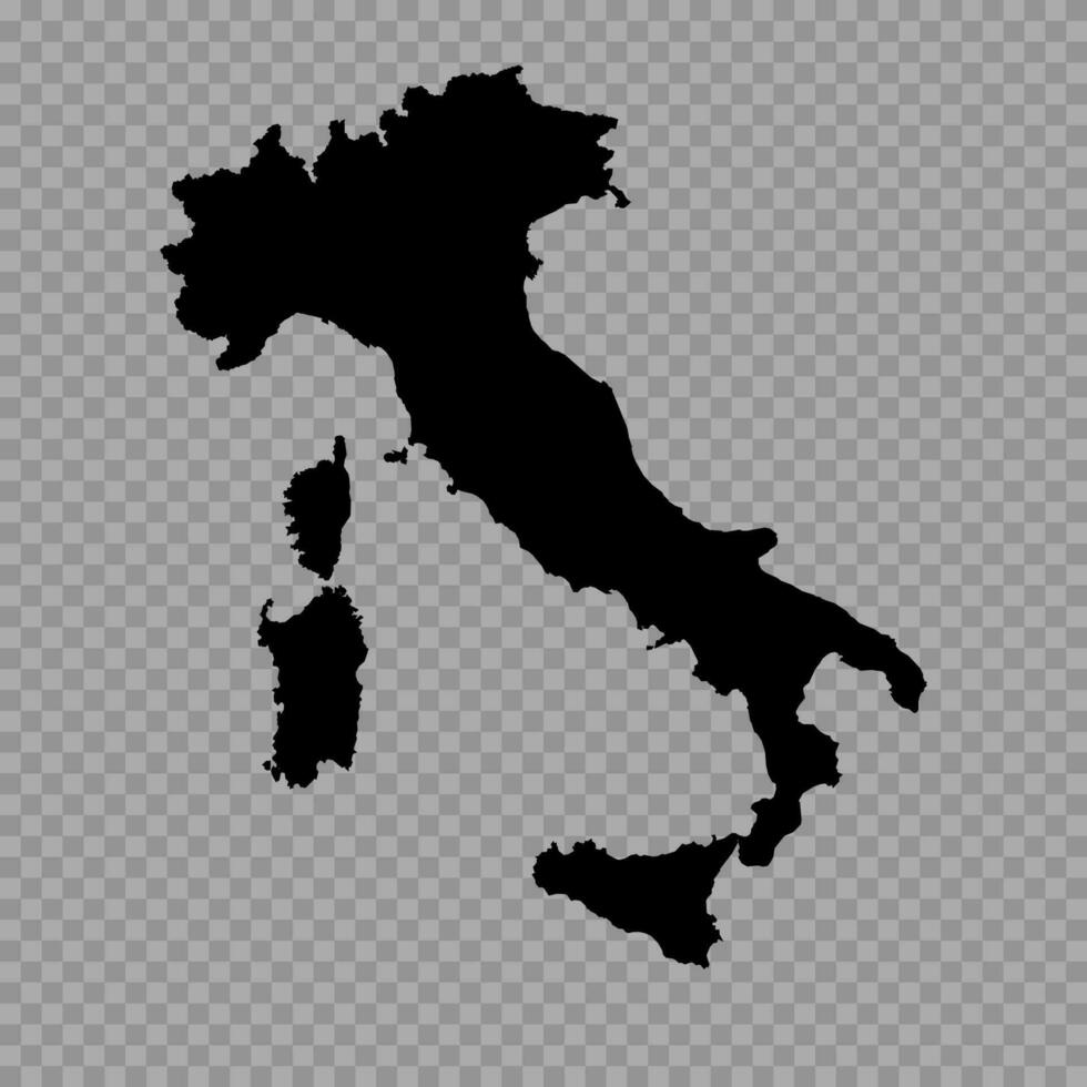 transparant achtergrond Italië gemakkelijk kaart vector