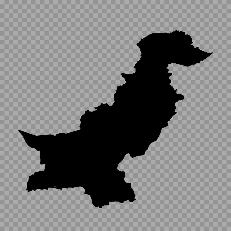 transparant achtergrond Pakistan gemakkelijk kaart vector