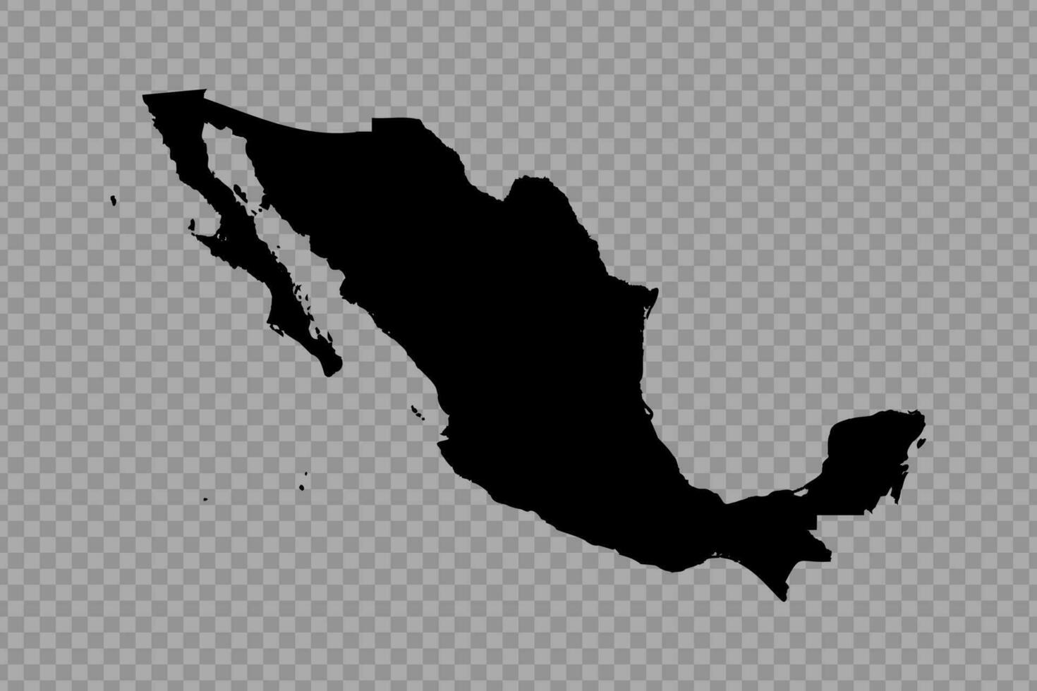 transparant achtergrond Mexico gemakkelijk kaart vector