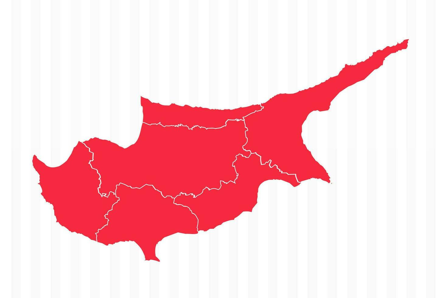 staten kaart van Cyprus met gedetailleerd borders vector