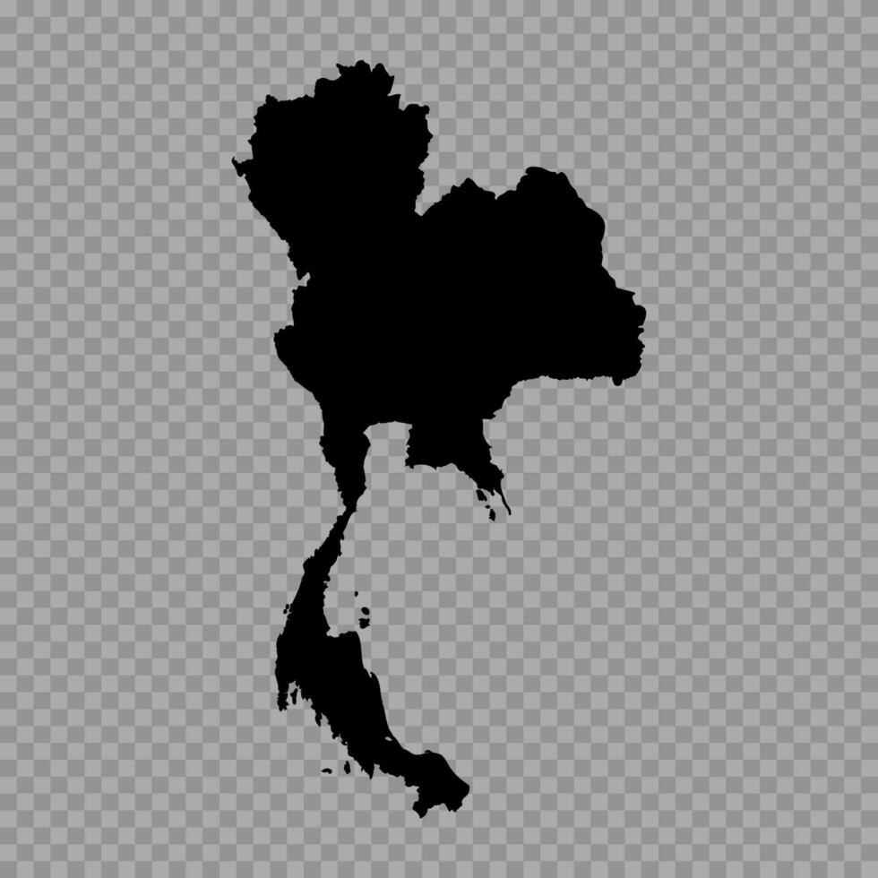 transparant achtergrond Thailand gemakkelijk kaart vector