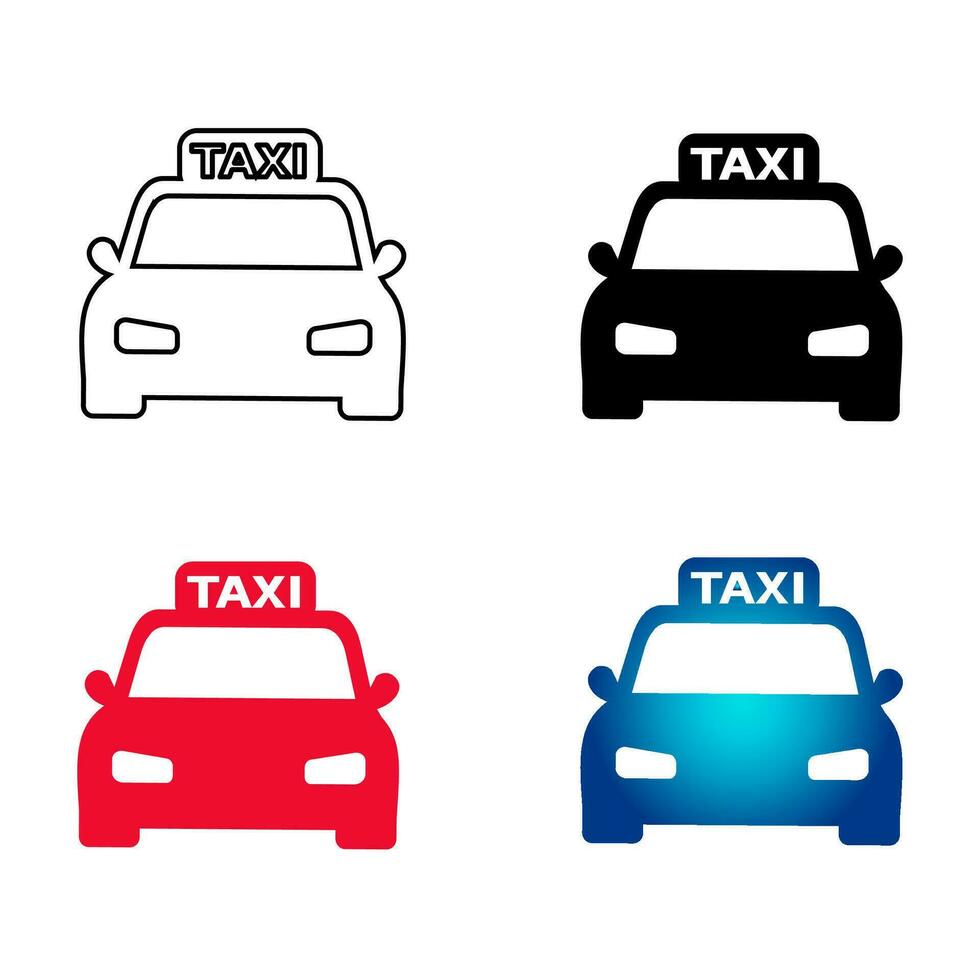 abstract taxi taxi silhouet illustratie vector