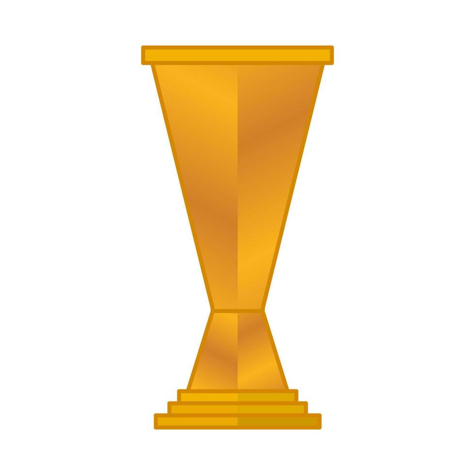 elegant goud kleur kampioenschap trofee vector