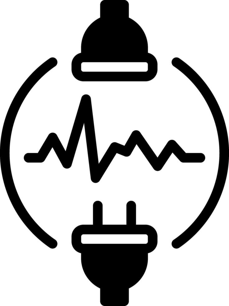 solide icoon voor stroom vector