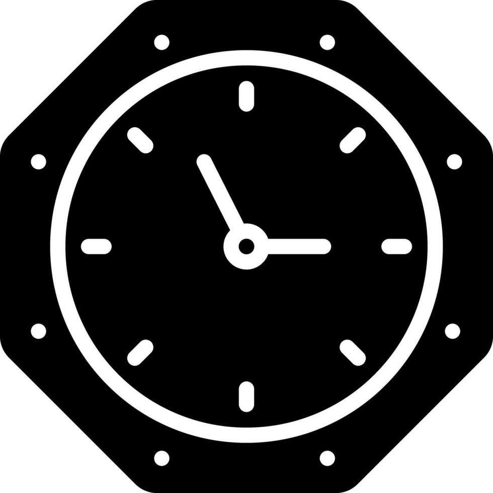 solide icoon voor timing vector