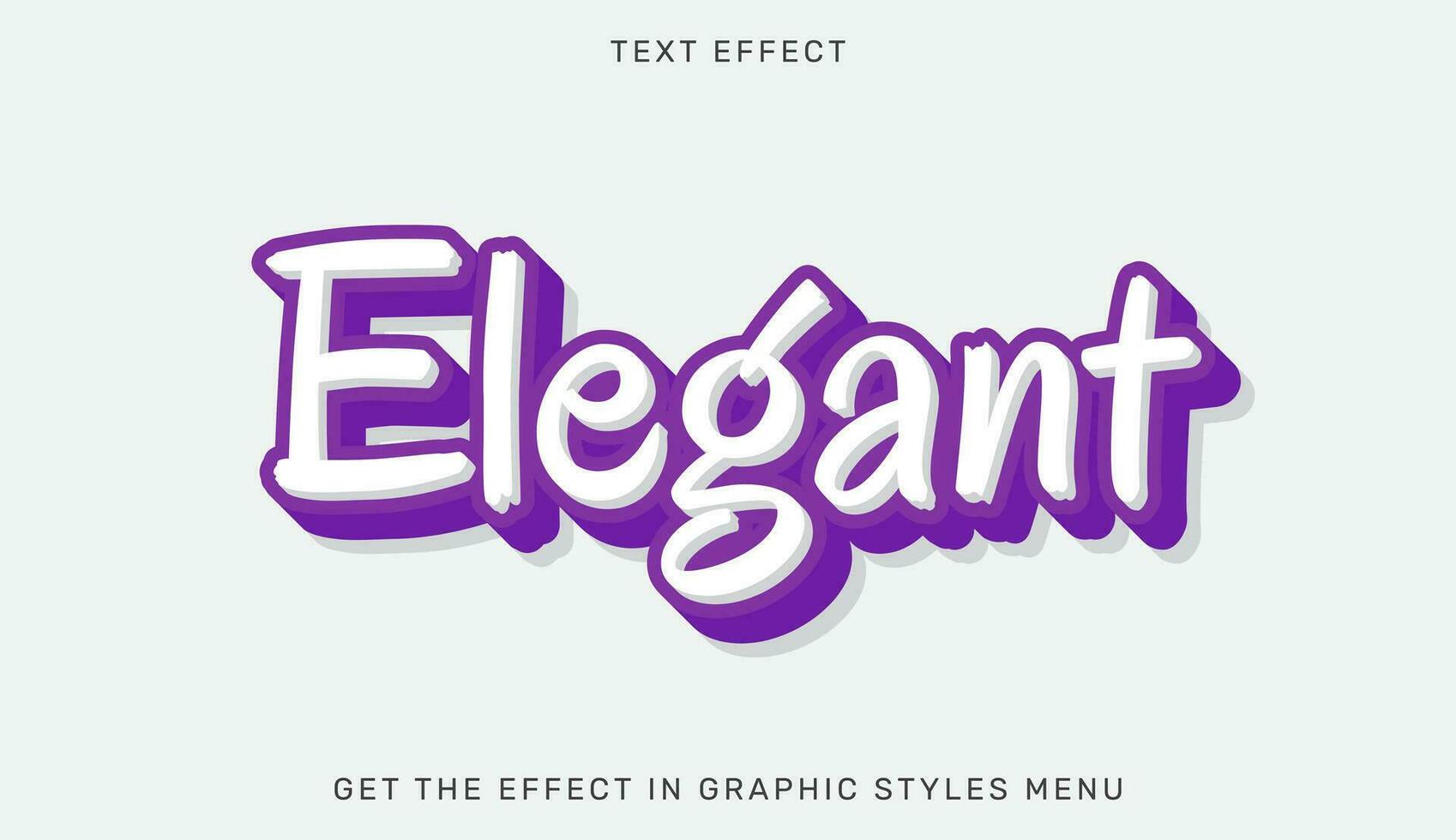elegant tekst effect in 3d stijl. tekst embleem voor reclame, branding, bedrijf logo vector