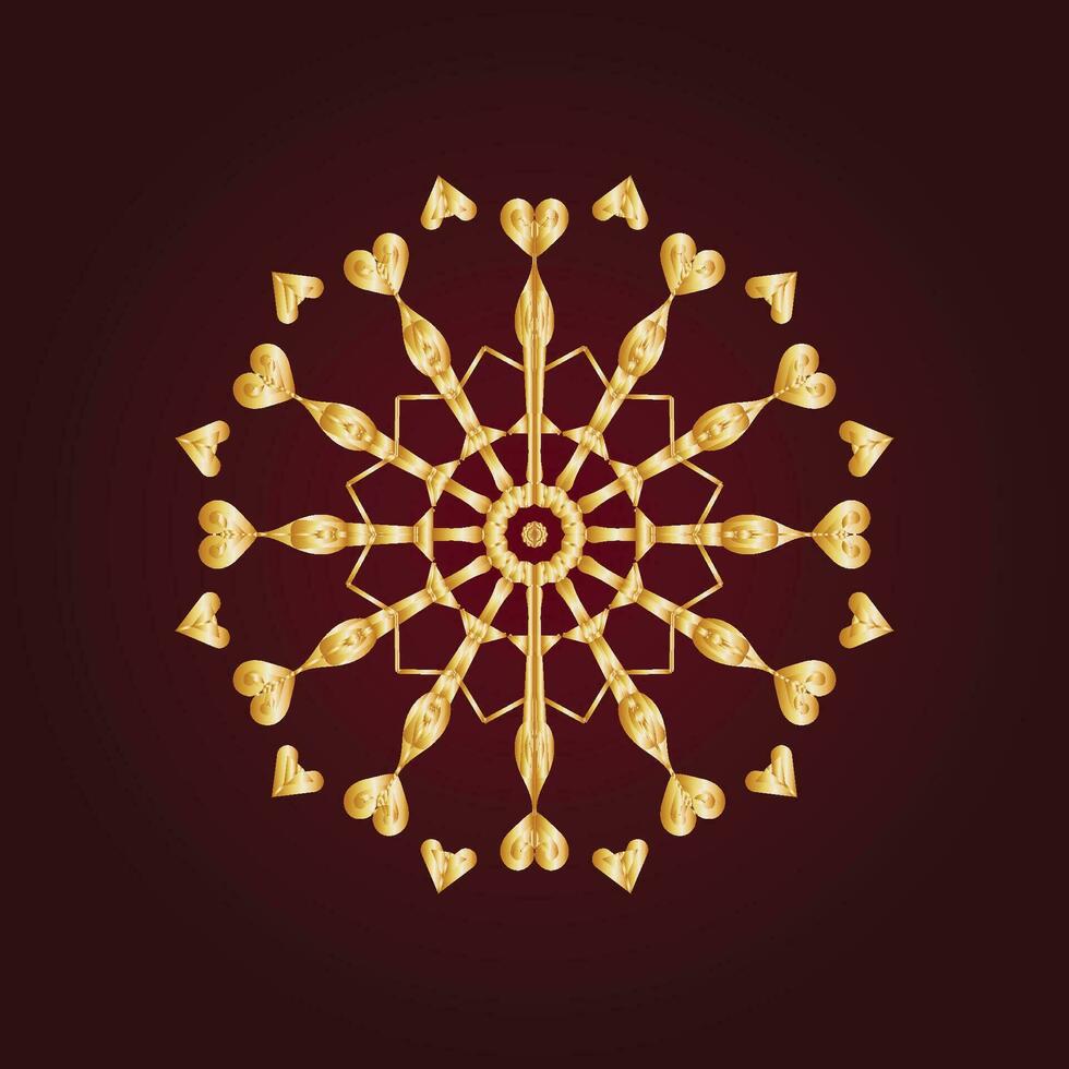 abstract mandala circulaire patroon helling in het formulier van mandala voor henna, mehndi, tatoeëren, decoratie. decoratief ornament in etnisch oosters stijl. helling kleur mandala. vector