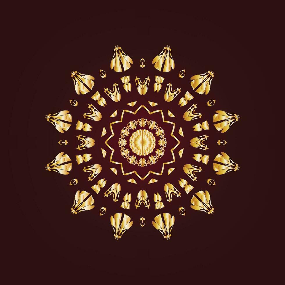 abstract mandala circulaire patroon helling in het formulier van mandala voor henna, mehndi, tatoeëren, decoratie. decoratief ornament in etnisch oosters stijl. helling kleur mandala. vector