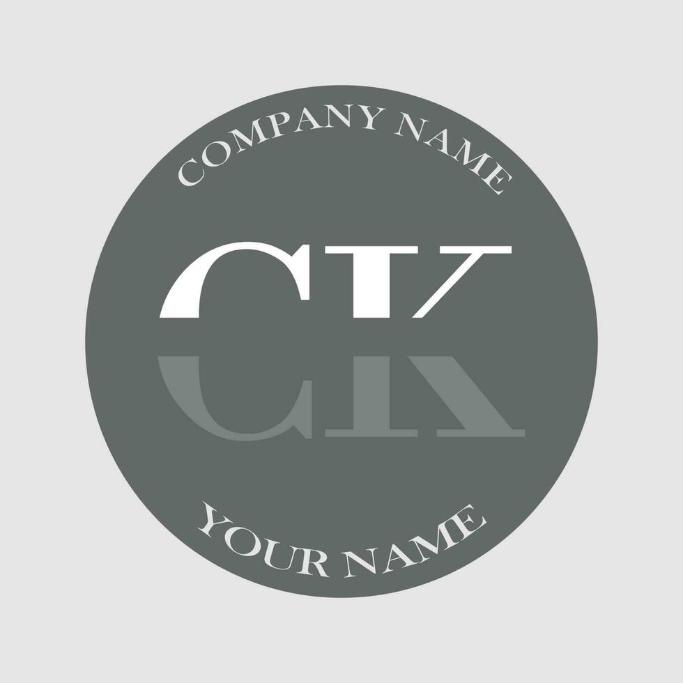 eerste ck logo brief monogram luxe hand- getrokken vector