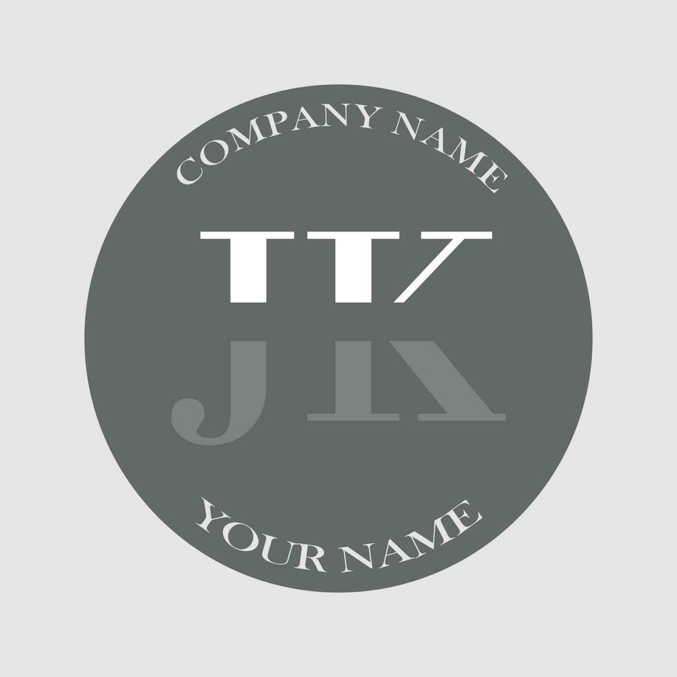 eerste jk logo brief monogram luxe hand- getrokken vector