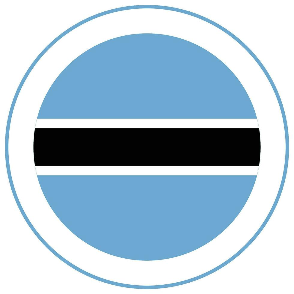 vlag van Botswana. botswana vlag vorm vector