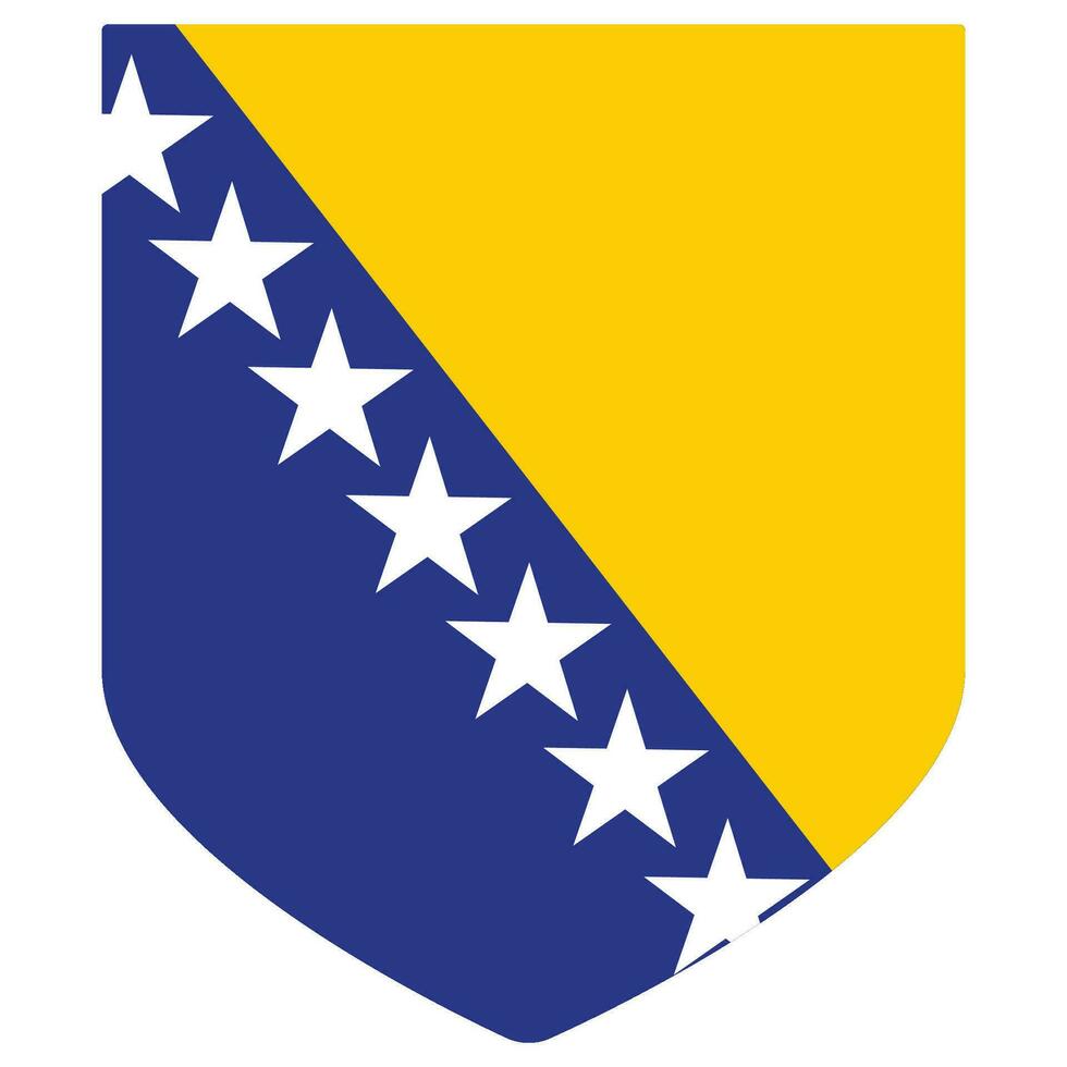 Bosnië en herzegovina vlag. vlag van Bosnië en herzegovina ontwerp vorm geven aan. vector