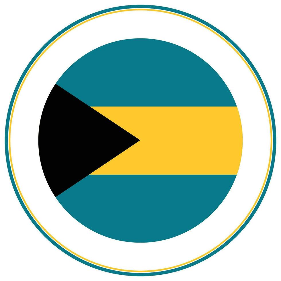 Bahamas vlag vorm geven aan. vlag van Bahamas ontwerp vorm vector