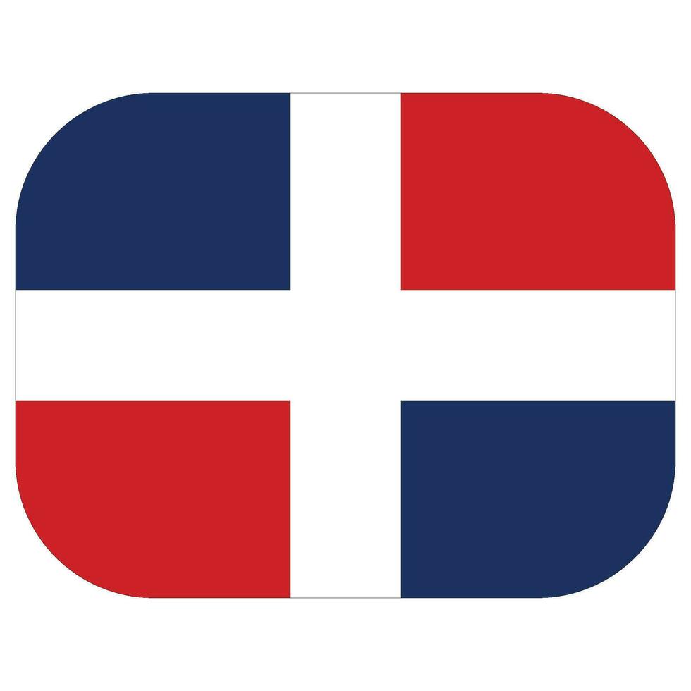 vlaggen van dominicaans republiek. dominicaans vlag ontwerp vorm geven aan. vector