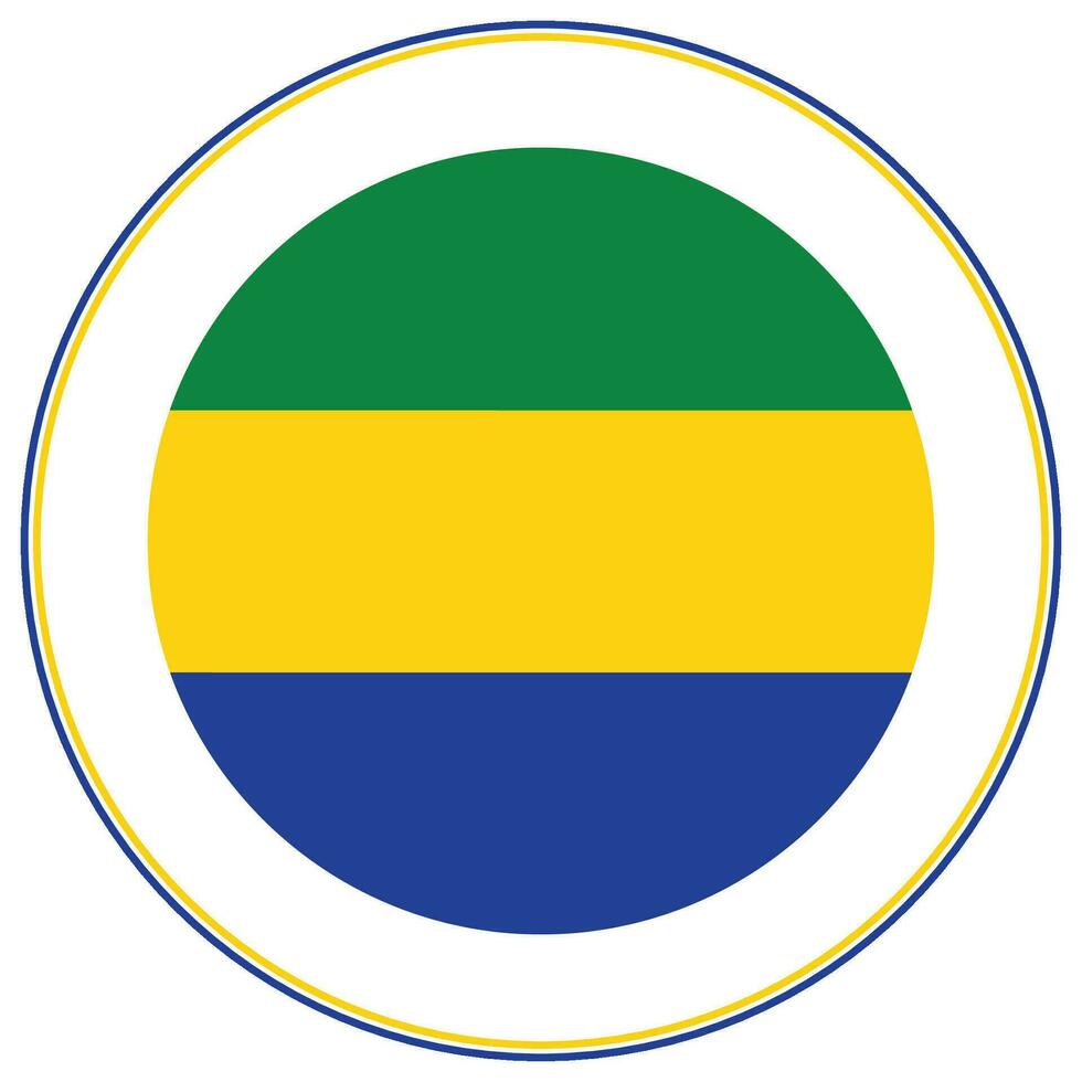 Gabon vlag ontwerp vorm geven aan. vlag van Gabon vorm vector