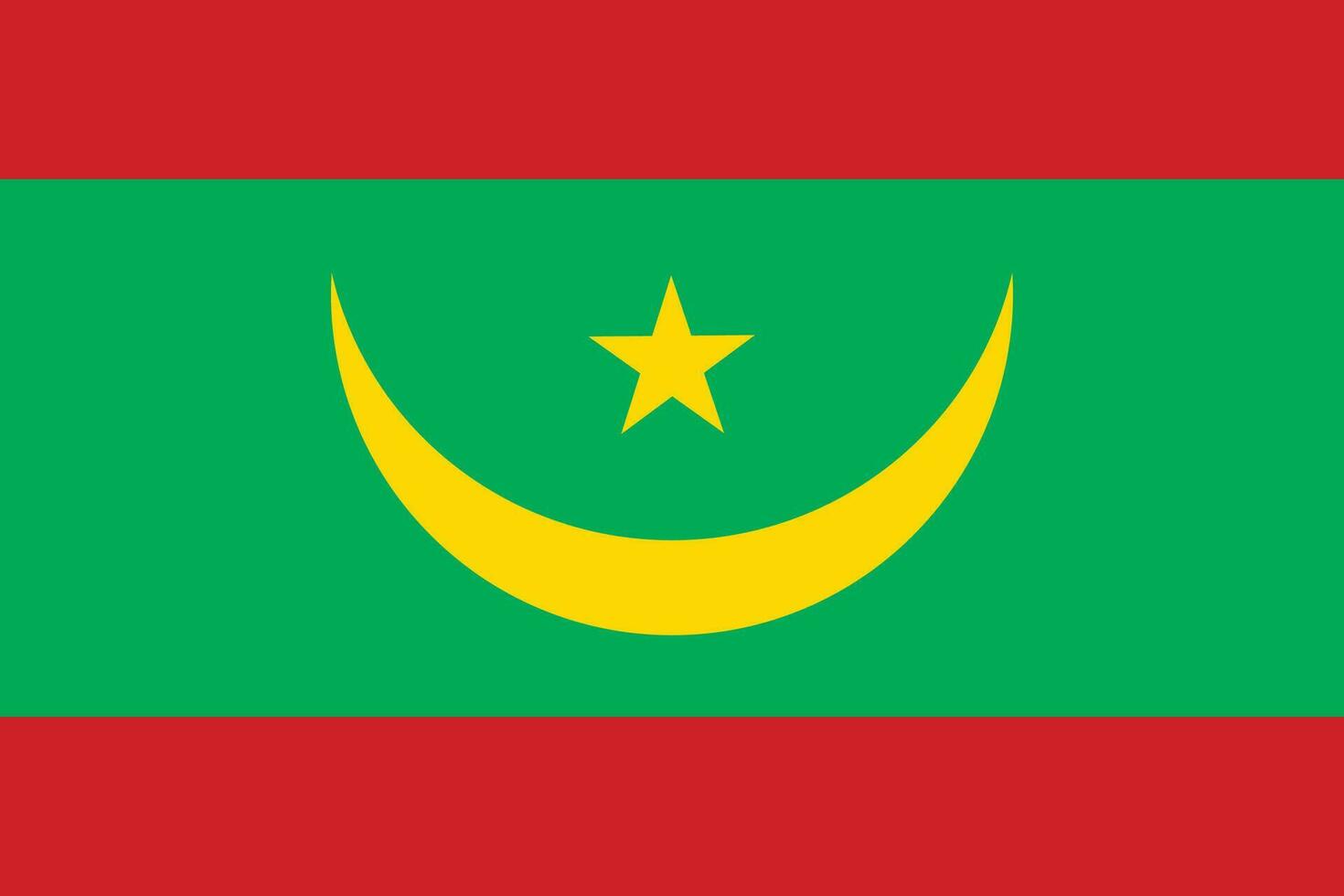 mauritania vlag ontwerp vorm geven aan. vlag van mauritania ontwerp vorm vector