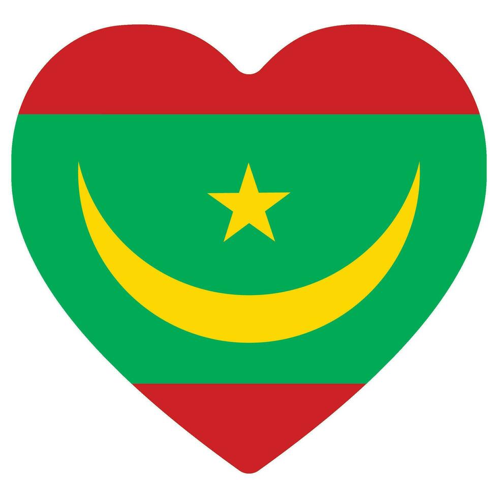 mauritania vlag ontwerp vorm geven aan. vlag van mauritania ontwerp vorm vector