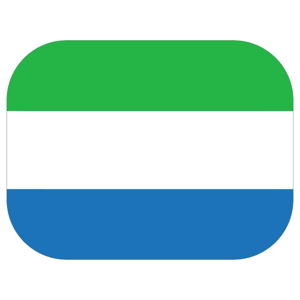 Sierra Leone vlag ontwerp vorm geven aan. flikker van Sierra Leone icoon vector