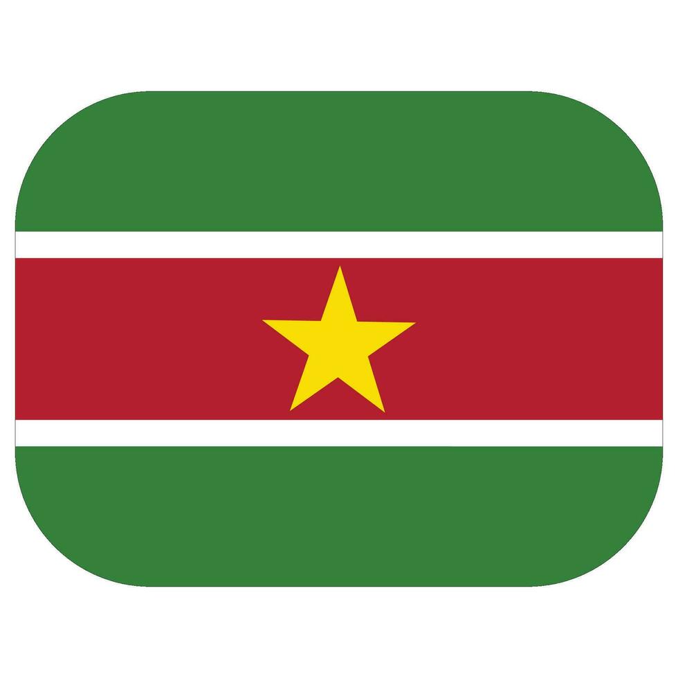 Suriname vlag ontwerp vorm geven aan. vlag van Suriname ontwerp vorm geven aan. vector
