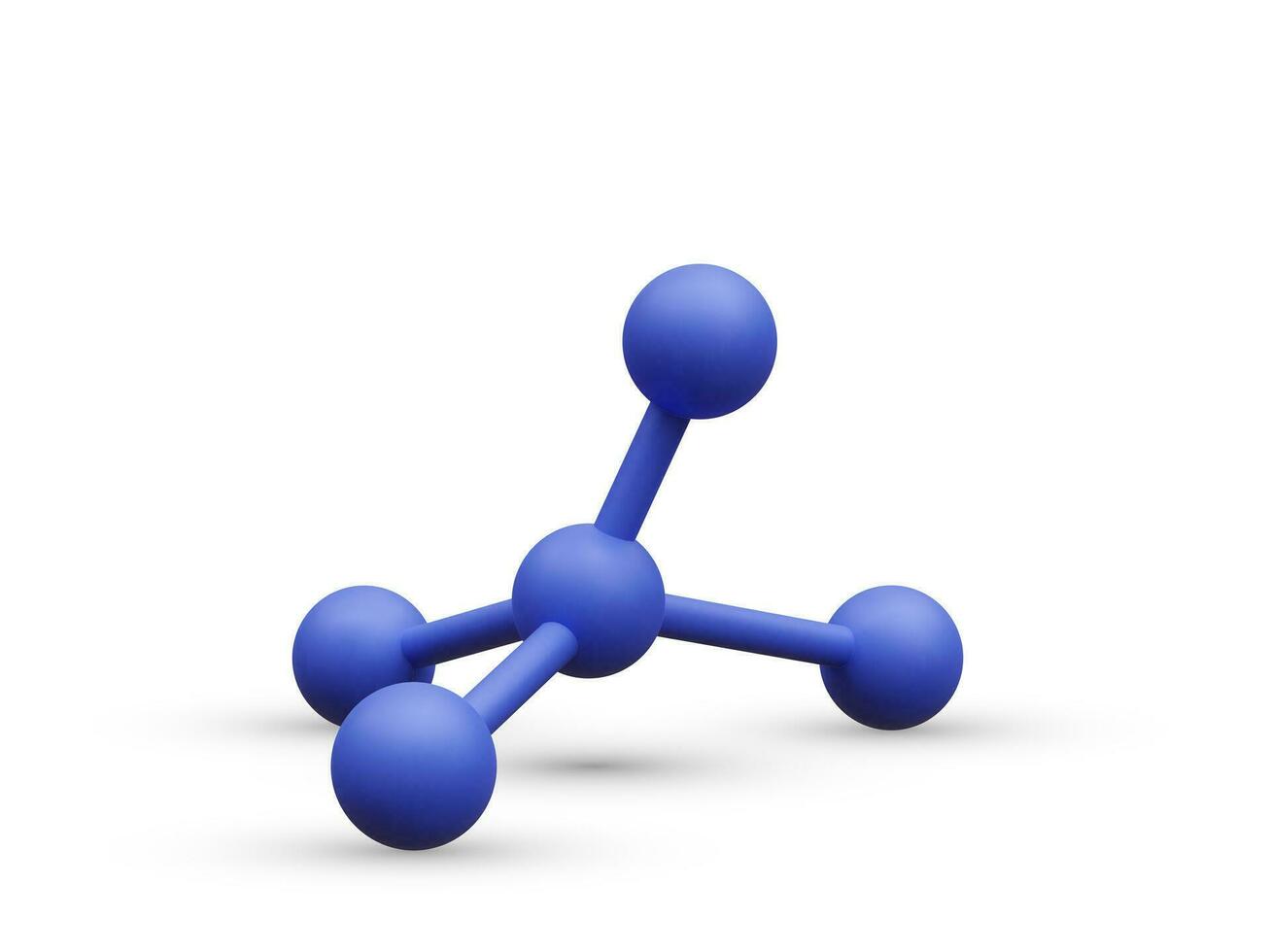 3d realistisch abstract moleculen geïsoleerd Aan wit achtergrond. wetenschappelijk banier voor geneesmiddel, biologie, chemie en wetenschap concept in tekenfilm stijl. vector illustratie