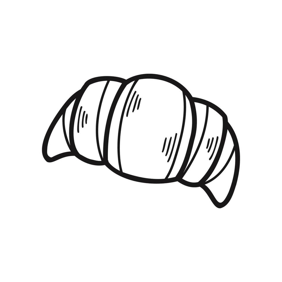 isoleren bakkerij brood croissant vector ontwerp