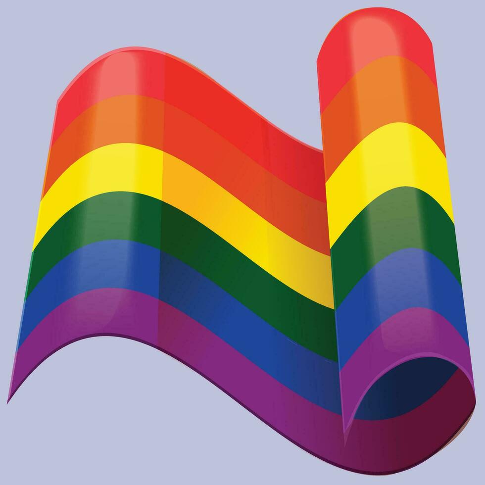 lgbt vlag kleur gemeenschap homo en lesbienne vector